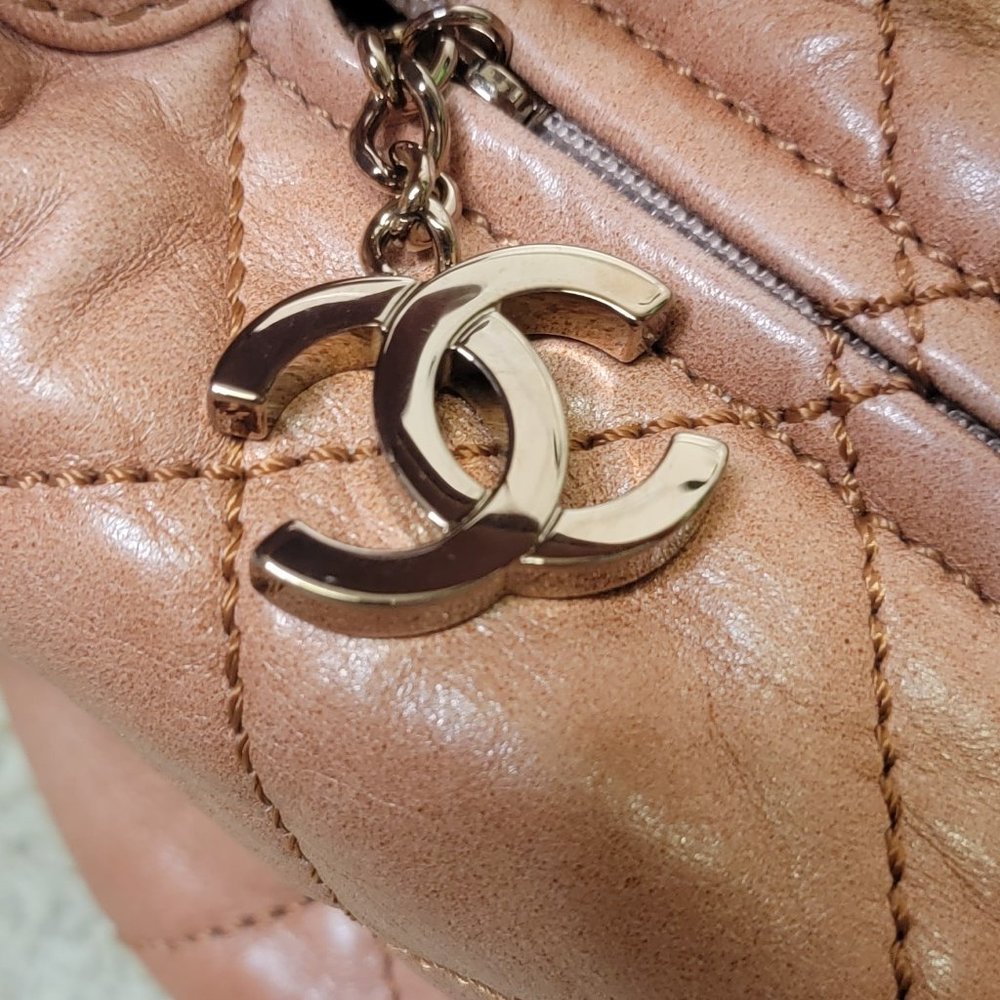 CHANEL Cloudy Bundle Quilted Burnt Orange Hobo Bag - Picture 7 of 13